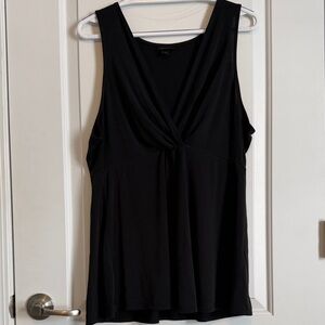 Torrid Black Knot-Front Tank Top